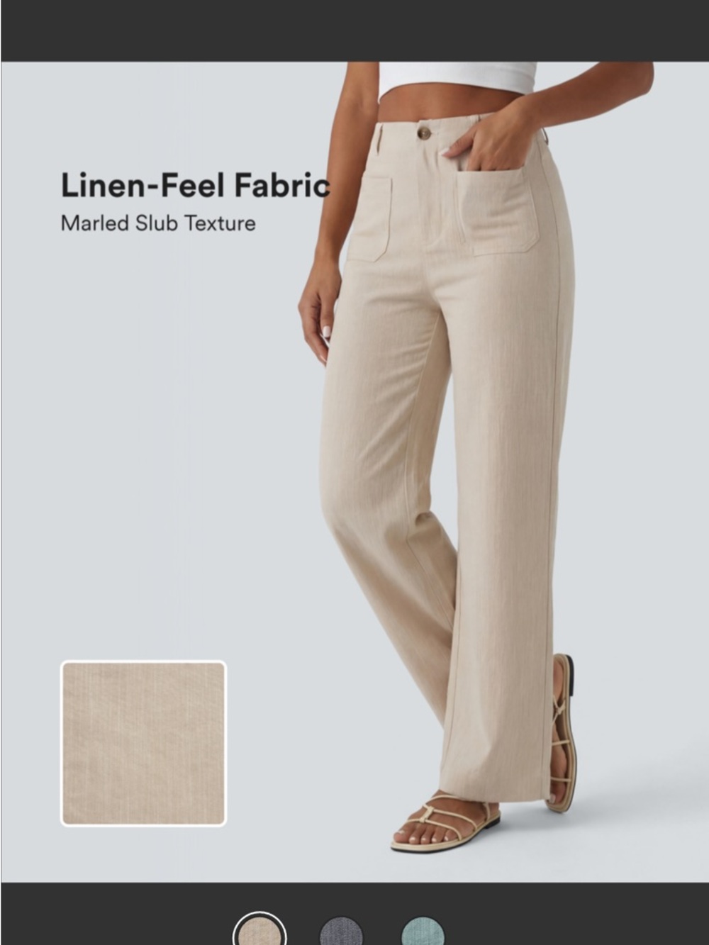 Halara linen feel pants